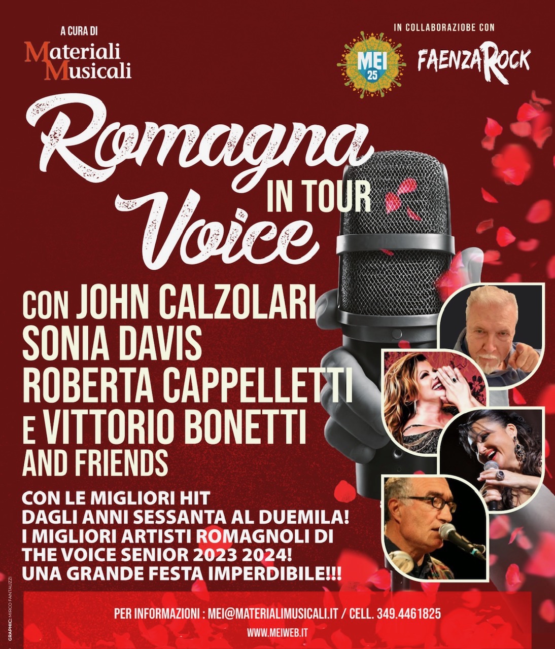 Il Meglio di Romagna in Musica: parte il tour Romagna Voice in Tour con Sonia Davis, John Calzolari, Roberta Cappelletti e Vittorio Bonetti