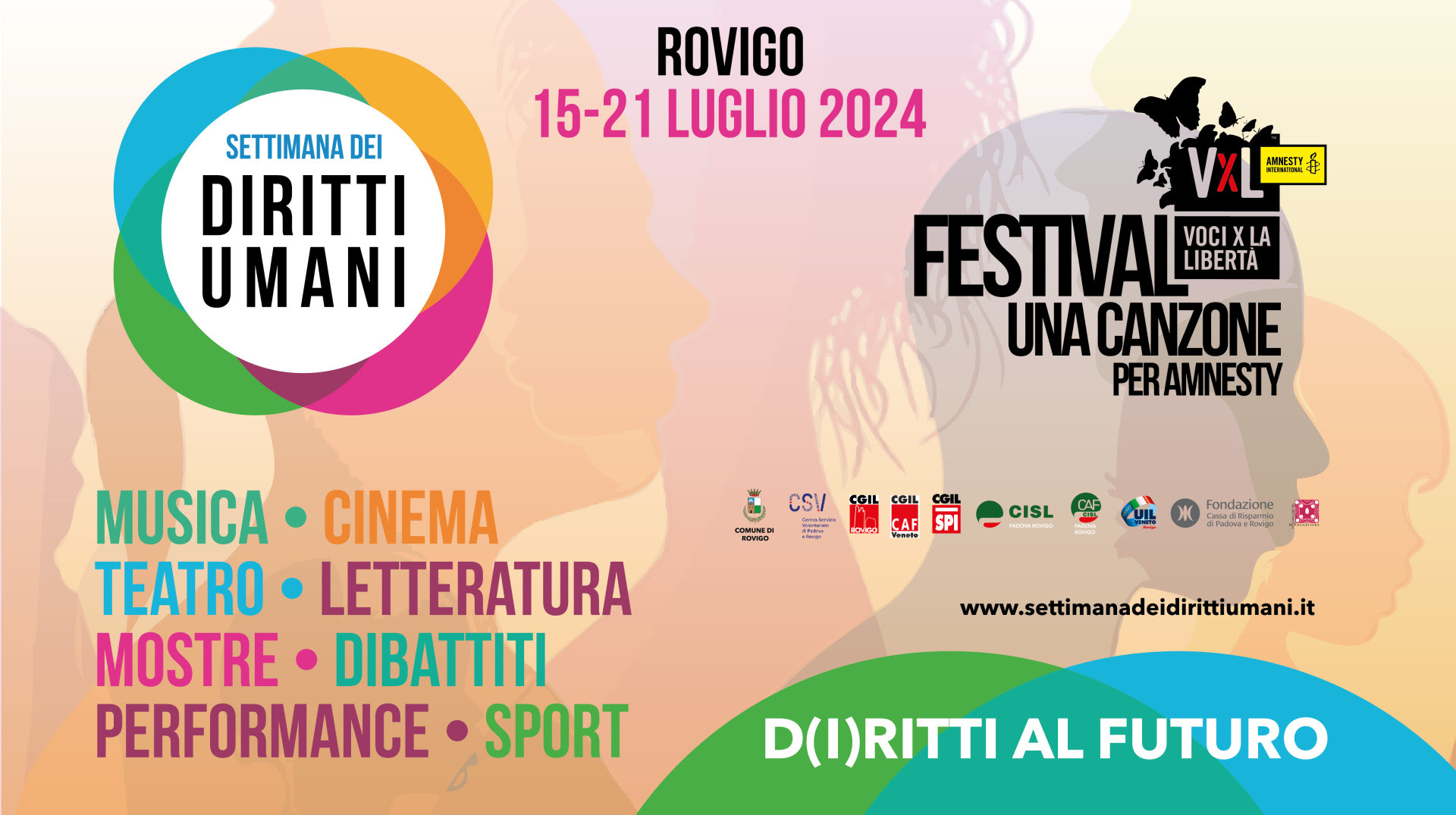 Ecco la ‘Settimana dei diritti umani’, il festival in programma dal 15 al 21 luglio a Rovigo