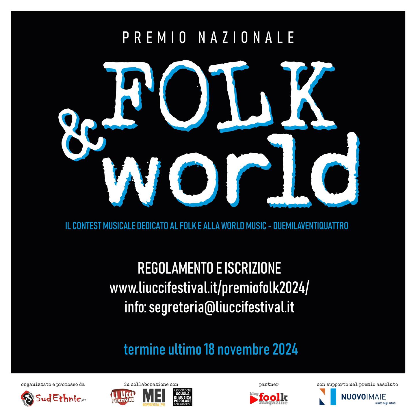 Parte il Premio Nazionale Folk & World, il MEI e’ partner 