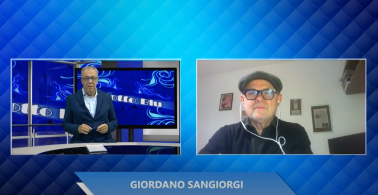 Su Videoregione per la Trasmissione “Salotto Blu” Mario Russomanno ospita Giordano Sangiorgi per il Mei 2024