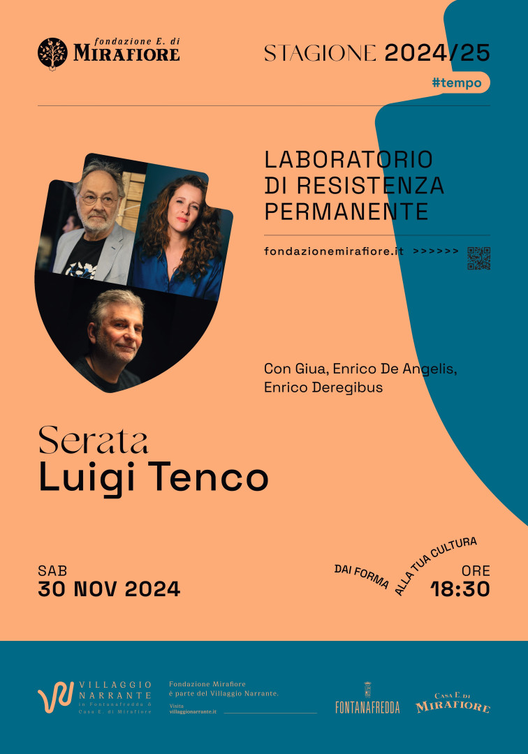 Enrico de Angelis e Enrico Deregibus nelle Langhe in una serata su Luigi Tenco