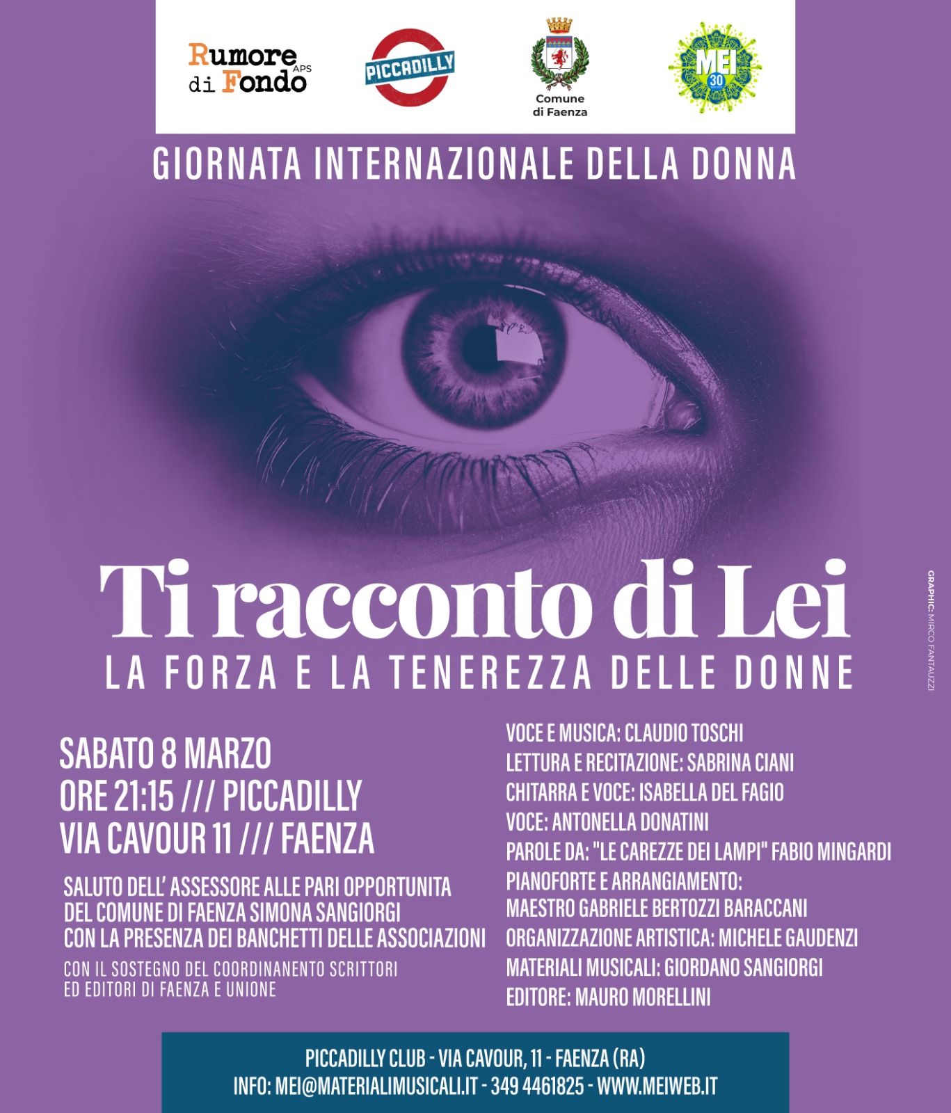 Giornata Internazionale della Donna: “Ti Racconto di Lei” a Faenza