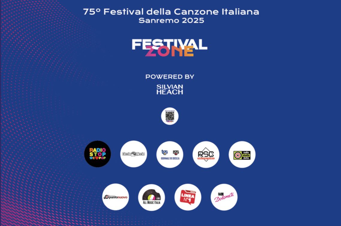 Al Festival di Sanremo 2025 arriva dal 10 al 15 febbraio FESTIVAL ZONE RADIO, l’esclusivo polo radiofonico che ospiterà gli artisti e i loro entourage in un contesto intimo e accogliente