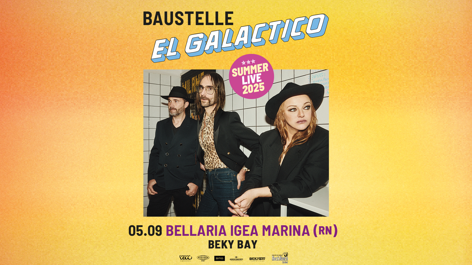 BAUSTELLE: UNA DATA AL BEKY BAY DI BELLARIA IGEA MARINA IN OCCASIONE DE ‘EL GALACTICO SUMMER LIVE 2025