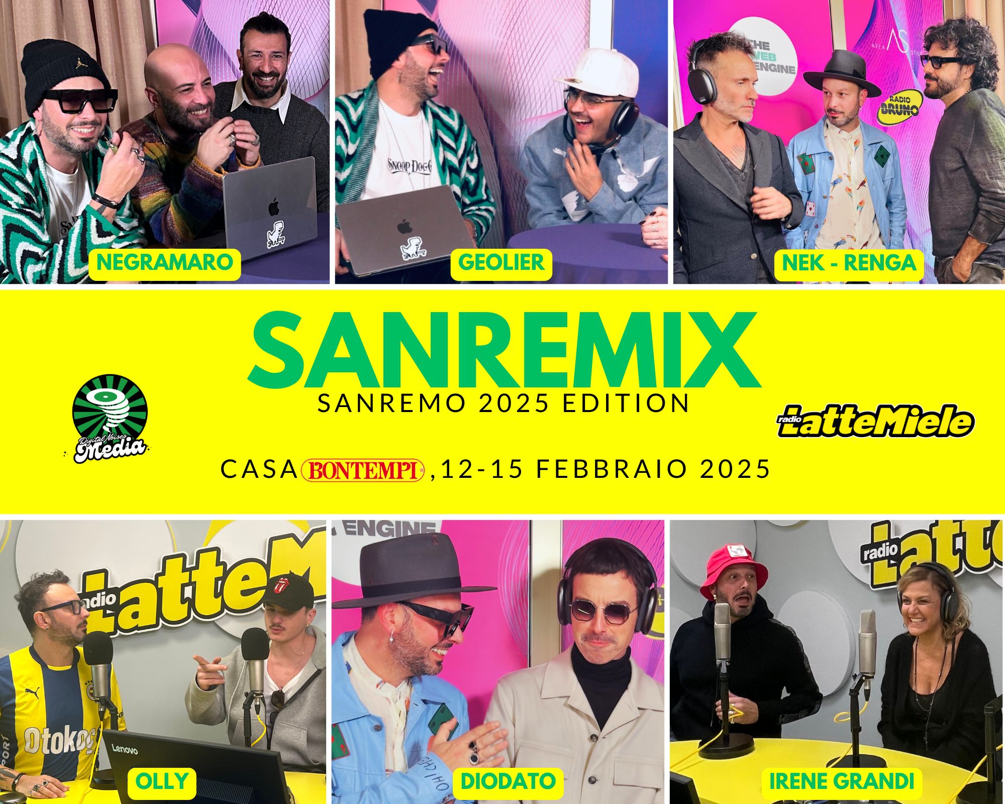 TORNA ”SANREMIX”, IL FORMAT PIU’ INNOVATIVO E DIVERTENTE DEL FESTIVAL DI SANREMO 2025