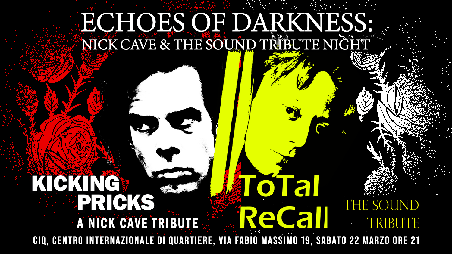 “ECHOES OF DARKNESS” un viaggio musicale che omaggia due giganti della musica NICK CAVE e THE SOUND