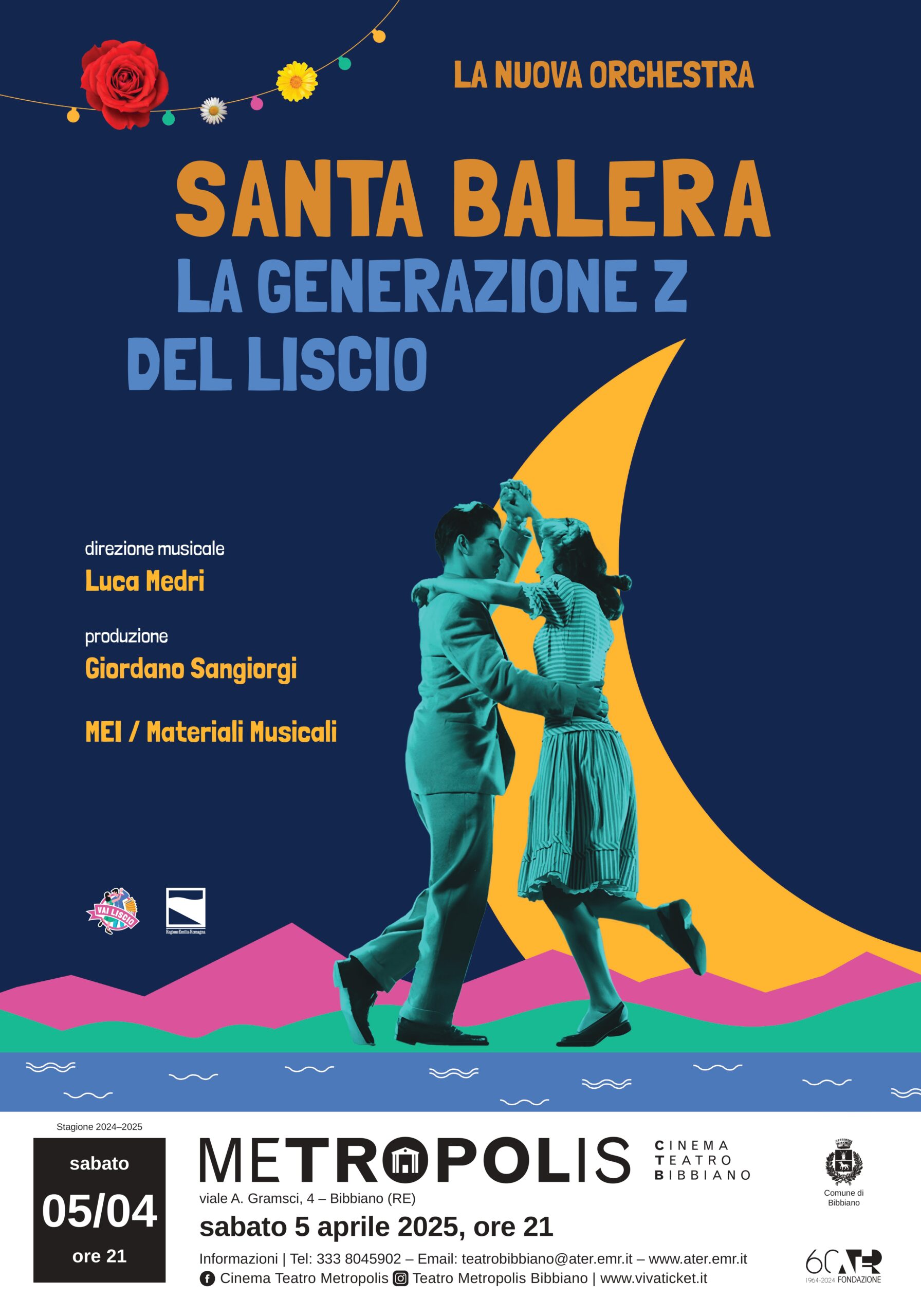 Santa Balera, partito il tour dopo Cattolica , il 5 aprile al Teatro Comunale di Bibbiano, i Santa Balera aprono La Musica nelle Aie dei Castel Raniero per i 30 anni del MEI e chiudono la fiera della musica Eufonica a Bologna al Bravo Caffè