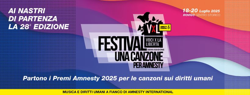 Voci per la Libertà 2025, ecco gli 8 semifinalisti per il Premio Amnesty International Italia Emergenti: Andrea Kabo, Lady Sox, Manuela Zero, Stona, Giovanni Segreti Bruno, Manù Squillante, Margine, Samsara