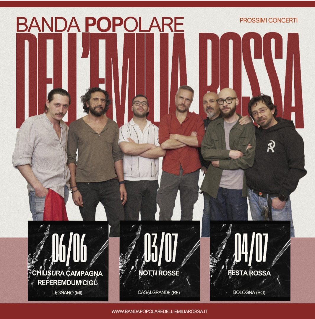 Nuove date live della Banda POPolare dell’Emilia Rossa