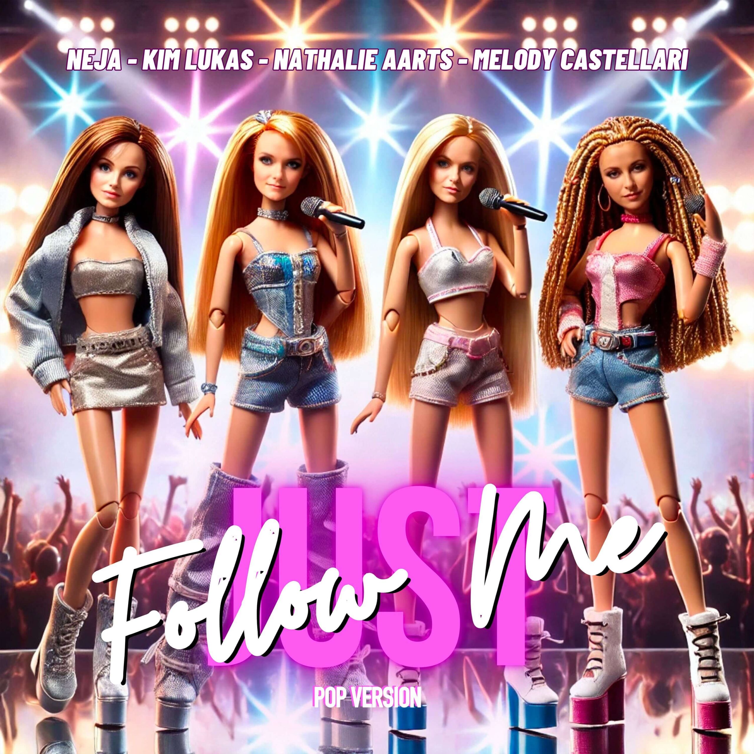 Neja, Kim Lukas, Nathalie Aarts, Melody Castellari presentano Just Follow Me.
