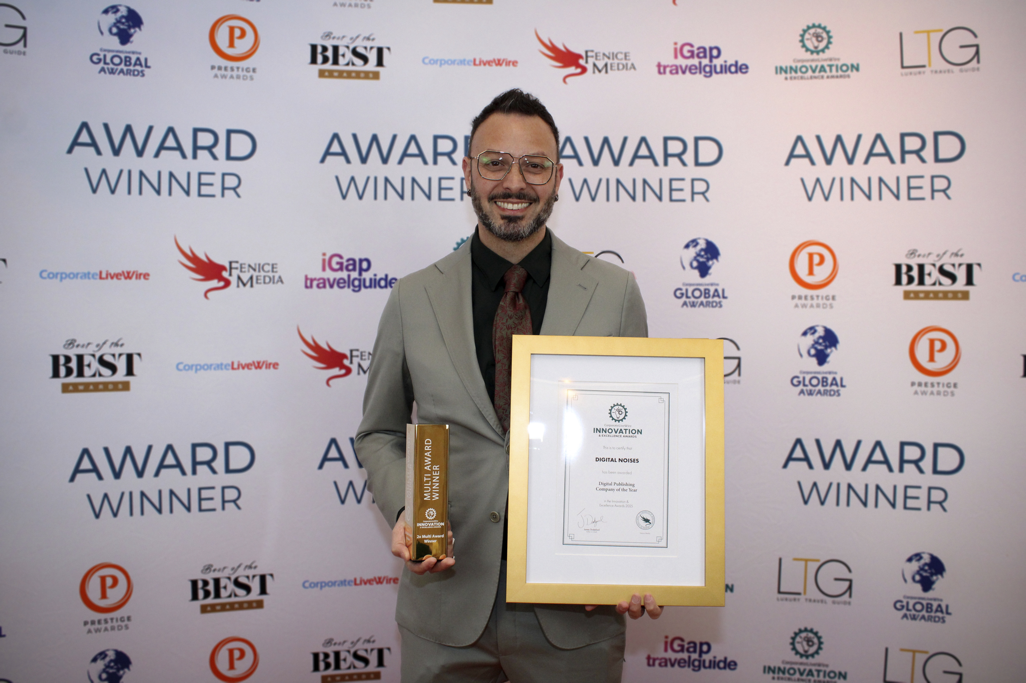 DIGITAL NOISES CONSEGUE PER IL SECONDO ANNO IL PREMIO “INNOVATION AND EXCELLENCE AWARD 2025”