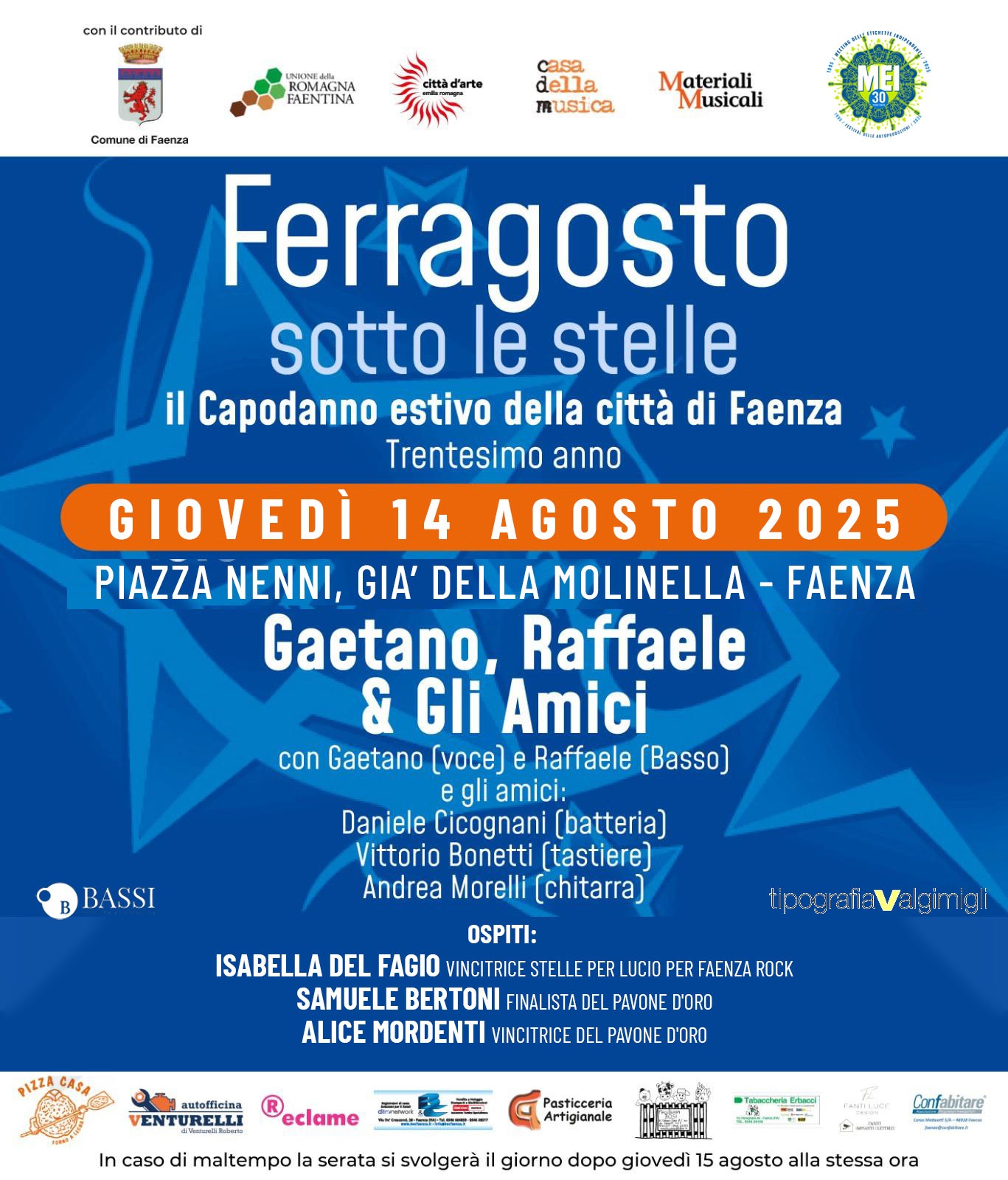 Ferragosto sotto le stelle – Il Capodanno estivo della città di Faenza