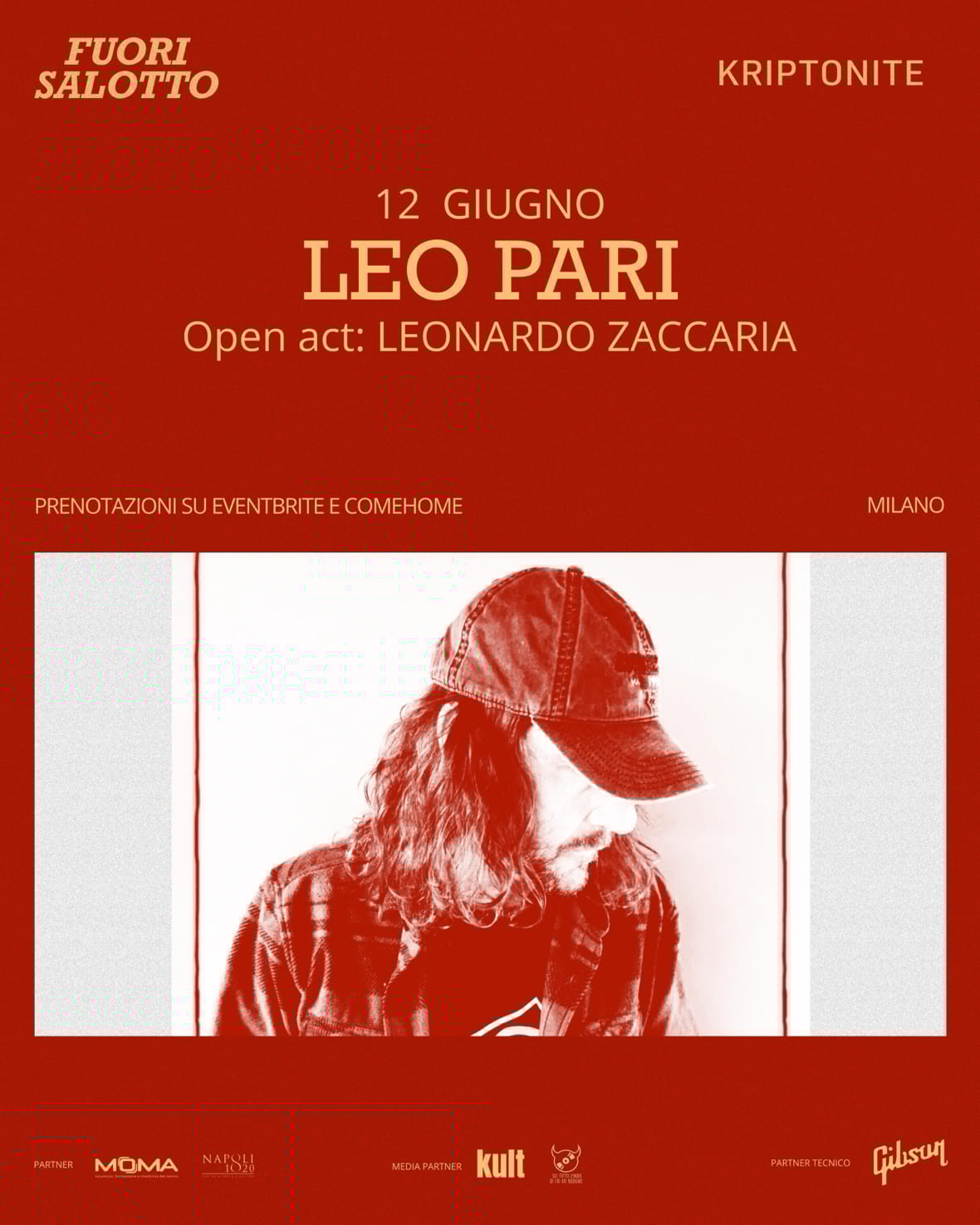 Leo Pari x Fuori Salotto a Milano, 12 Giugno da Kriptonite