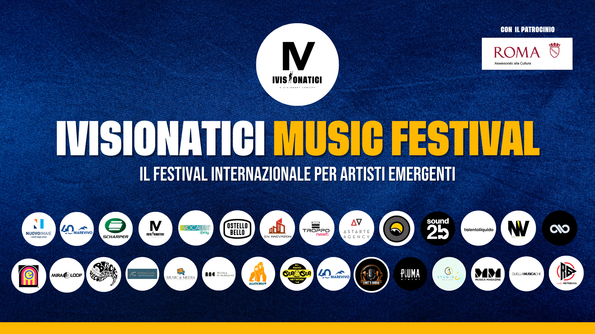 Svelati i finalisti della quarta edizione di IVISIONATICI Music Festival Il 9 luglio all’Eur Social Park di Roma, 20 artisti emergenti si sfideranno di fronte a Chiara Galiazzo