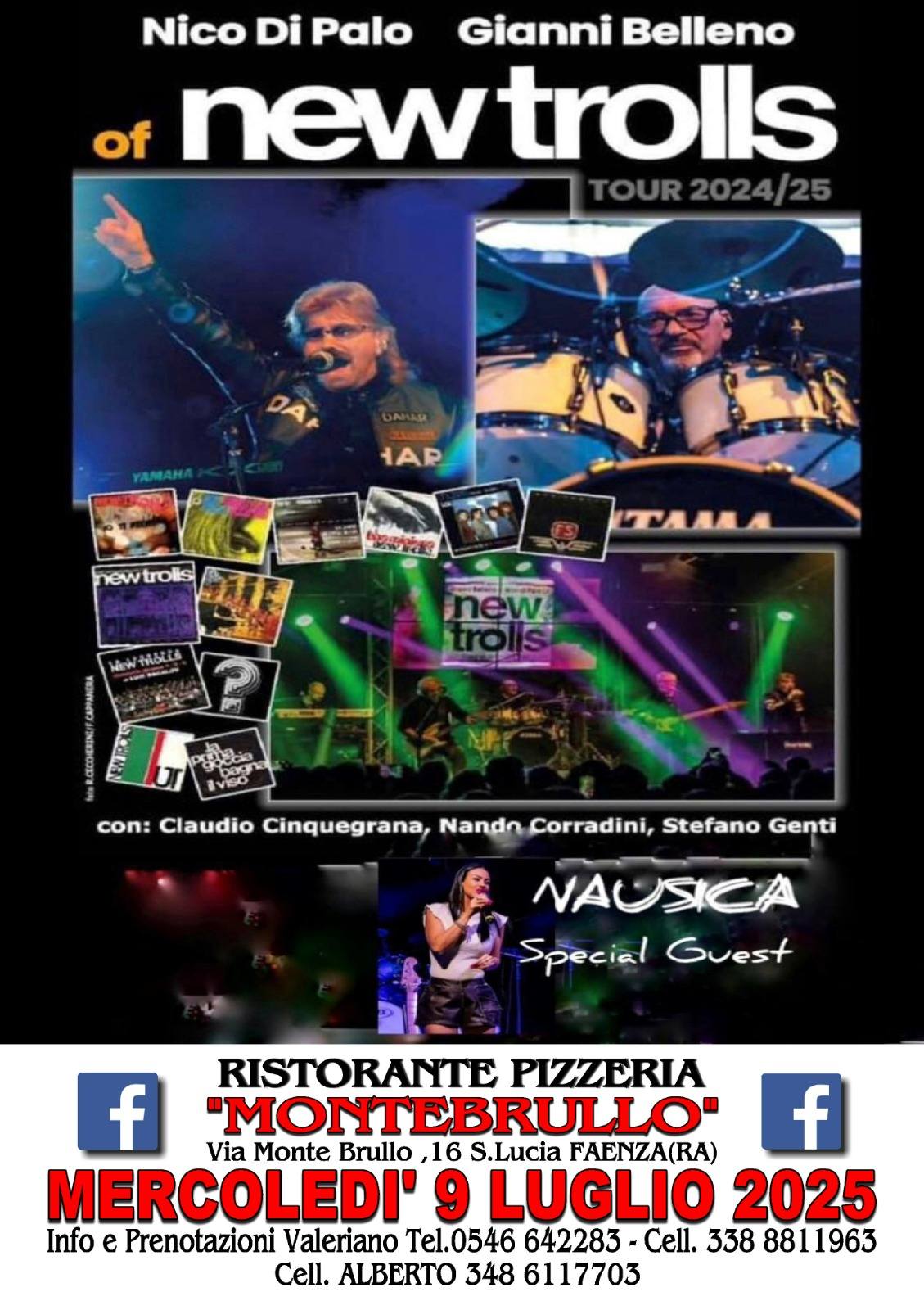 Gli Of New Trolls a Monte Brullo di Faenza mercoledi 9 luglio