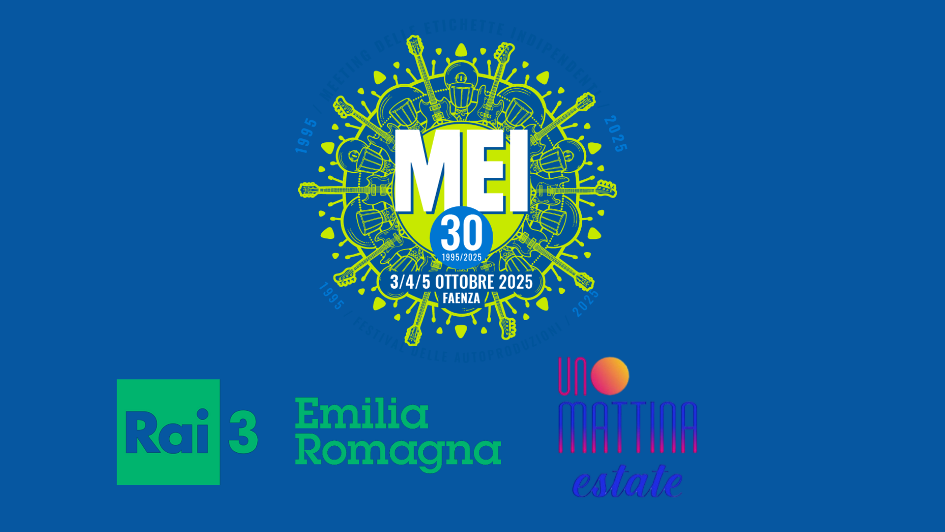 Doppio appuntamento Rai per la musica indipendente: Uno Mattina su Rai 1 e il MEI 30 su Tg3 Emilia-Romagna