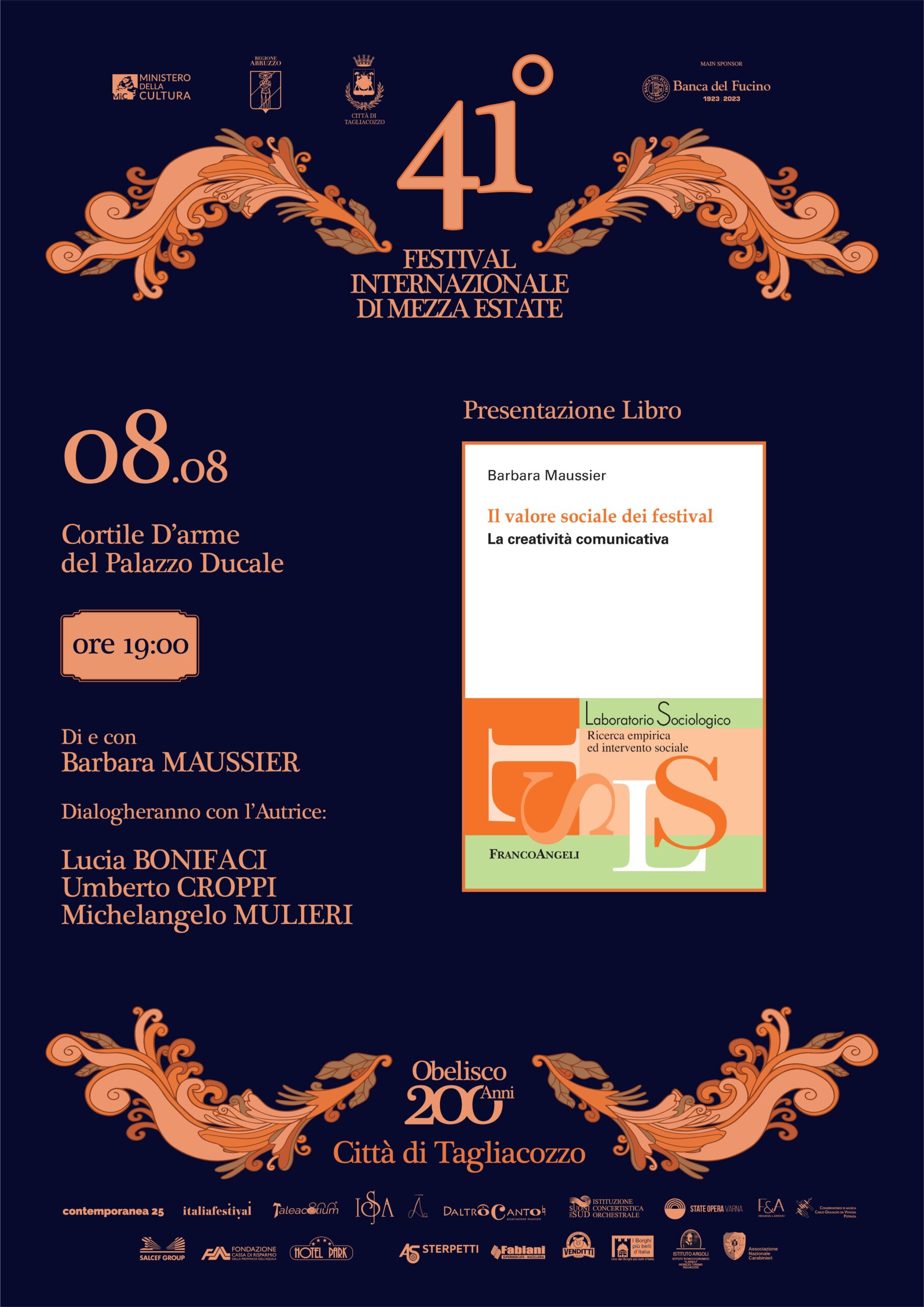 Barbara Maussier presenta il suo nuovo libro a Tagliacozzo: appuntamento l’8 agosto al Palazzo Ducale