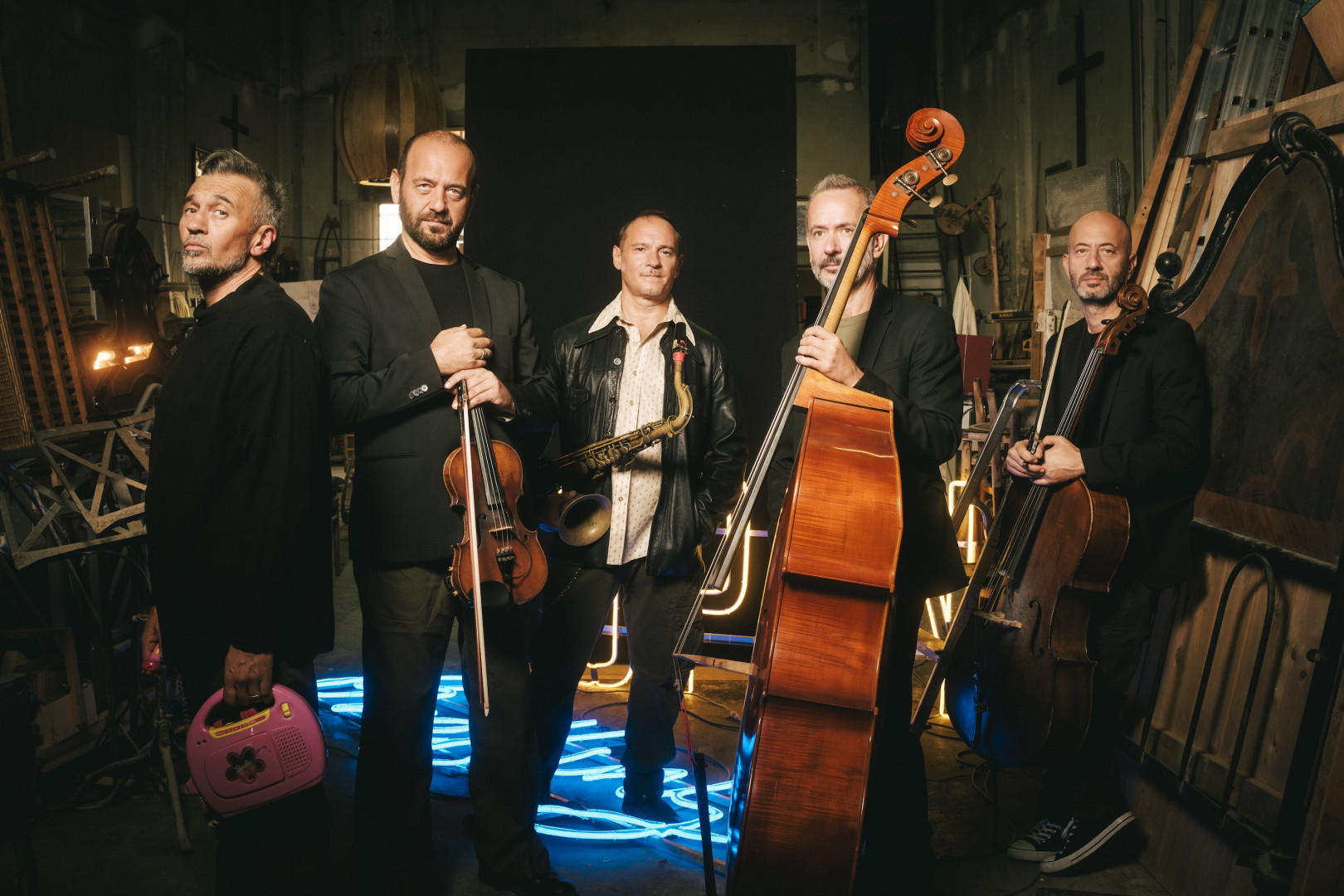 Quintorigo e John De Leo con Enrico Deregibus in Val di Susa al Camosci Sound