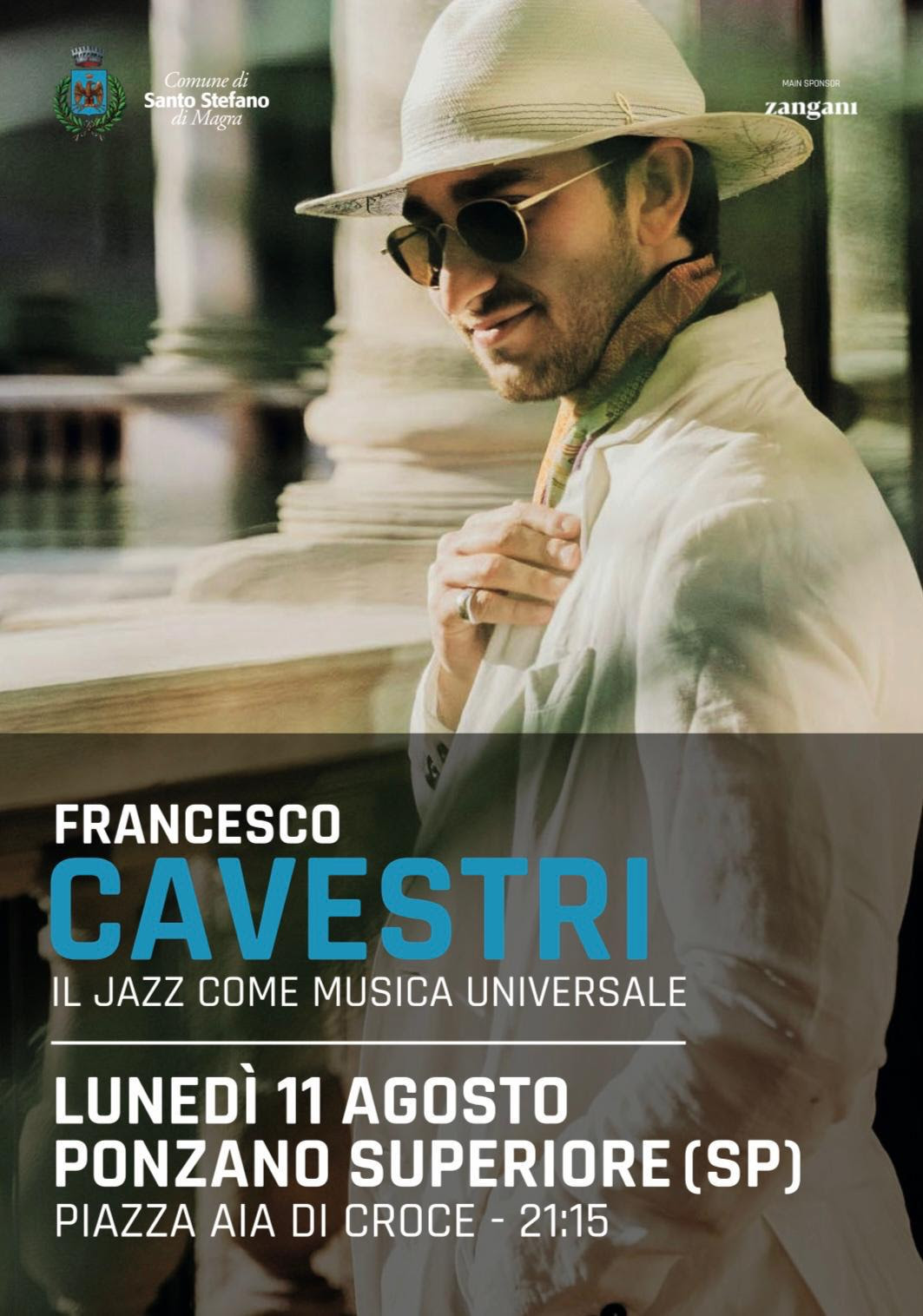FRANCESCO CAVESTRI: lunedì 11 agosto in concerto a PONZANO SUPERIORE (SP)