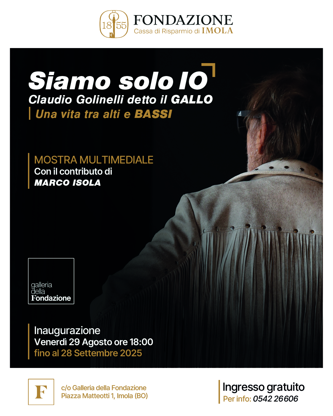 Imola celebra Claudio Golinelli: “Siamo solo IO – Una vita tra alti e BASSI”, la mostra dedicata al bassista di Vasco Rossi