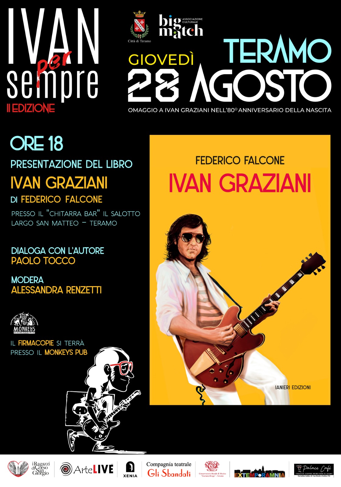 “Ivan Graziani” di Federico Falcone: in uscita il libro per celebrare gli 80 anni dalla nascita dell’artista abruzzese