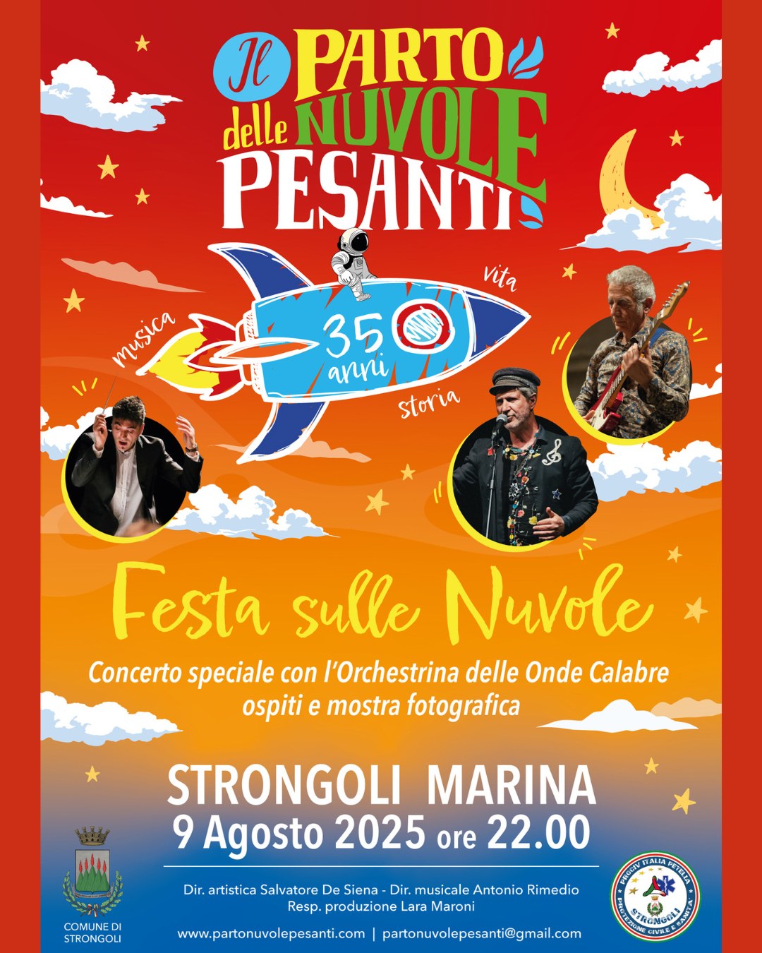 “Festa sulle Nuvole”: domani il concerto speciale per i 35 anni di storia e musica