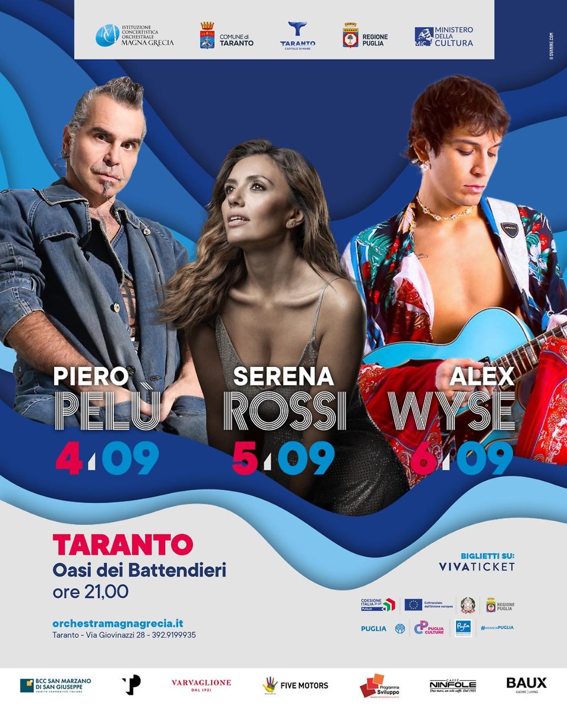 Pelù, Serena Rossi e Wyse: il MediTa scalda i motori