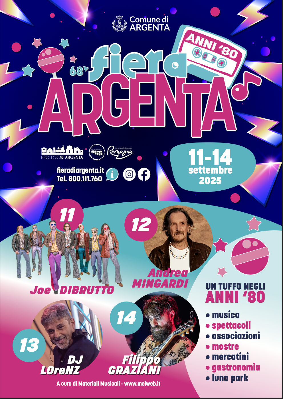 Dall’11 al 14 settembre torna la Fiera di Argenta con la 68^ edizione