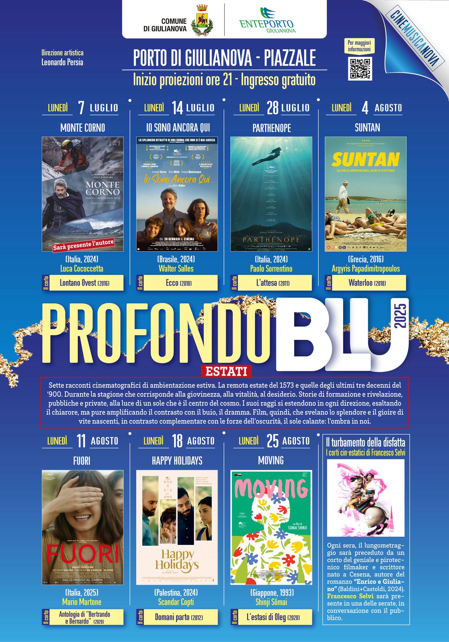 “Profondo Blu 2025 – Estati”: sette film per raccontare l’estate, tra desiderio, luce e ombra