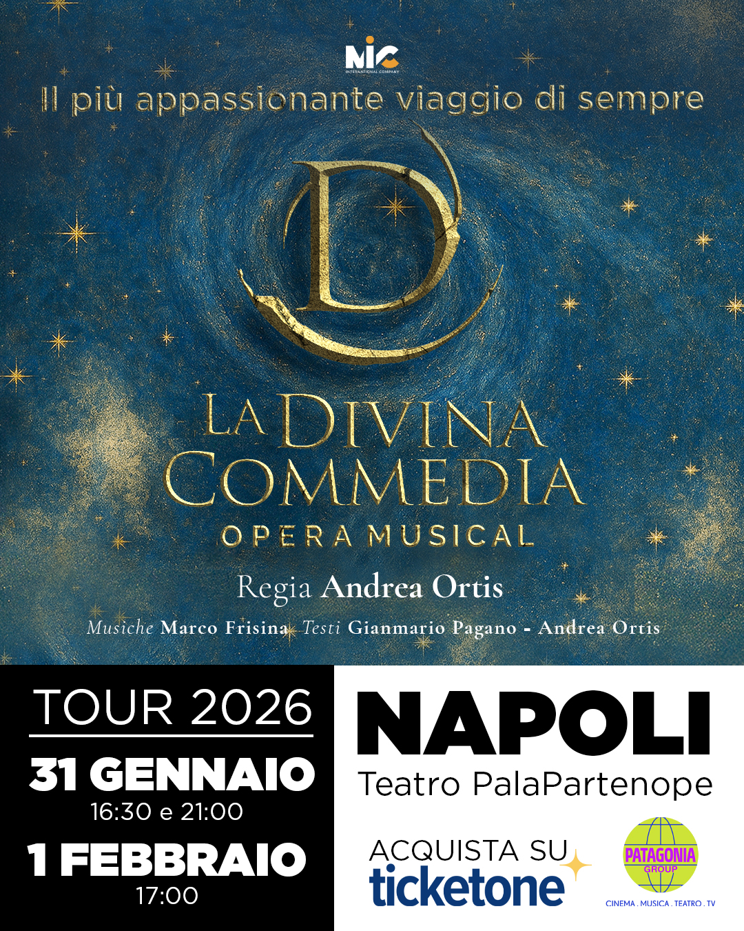 Unica, maestosa, universale. LA DIVINA COMMEDIA OPERA MUSICAL al PalaPartenope di Napoli