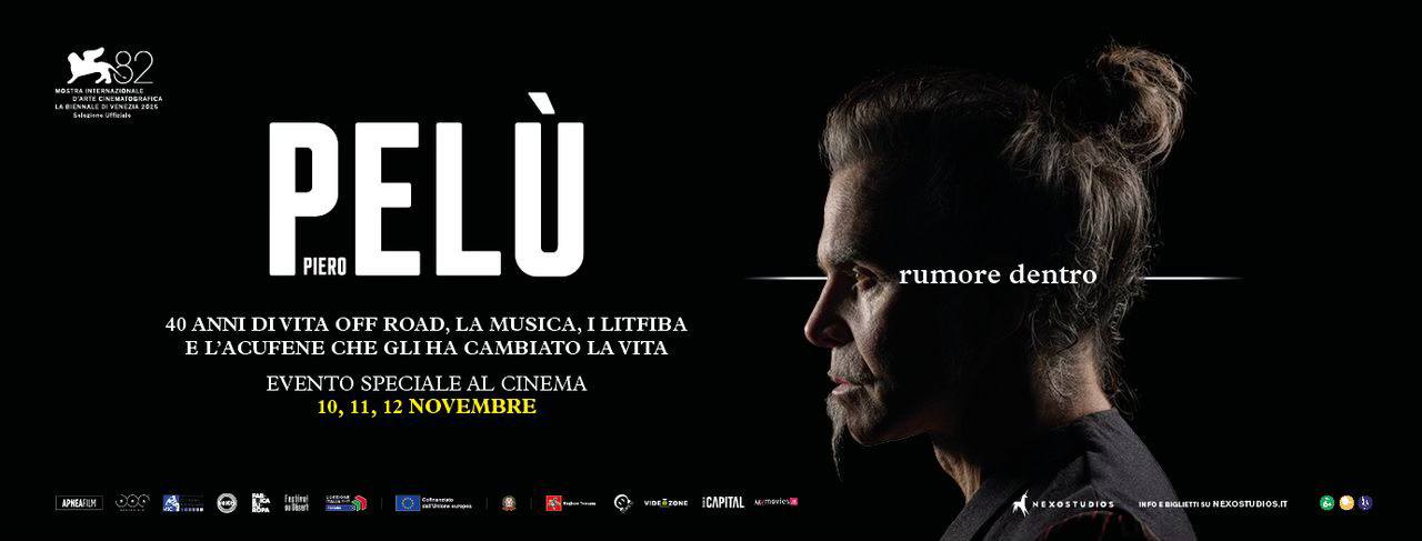 “PIERO PELÙ. RUMORE DENTRO”, un film di FRANCESCO FEI, oggi (ore 17.00) in anteprima Fuori Concorso a VENEZIA e il 10, l’11 e il 12 novembre al cinema per NEXO STUDIOS