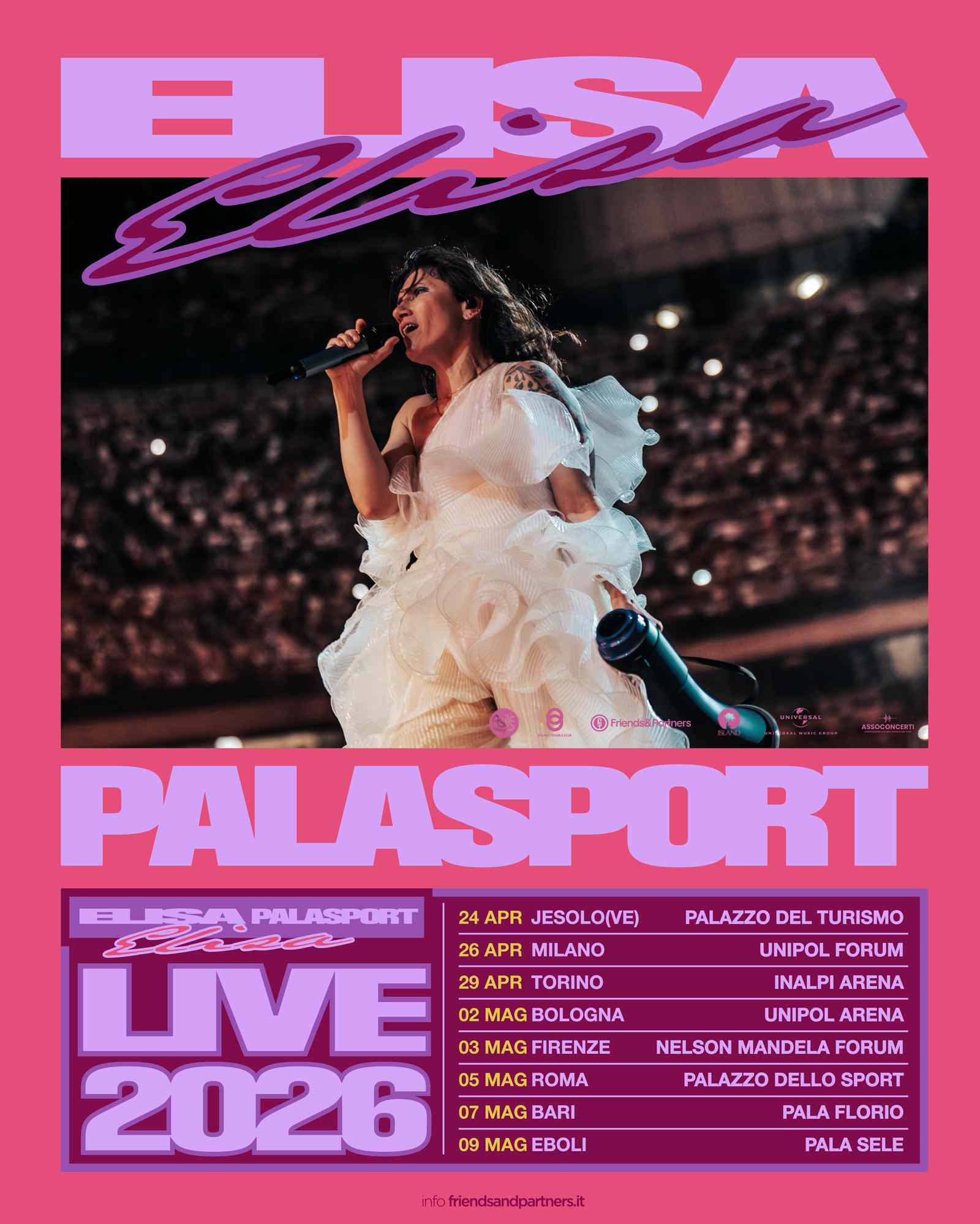 ELISA VINCE IL GREEN GUARDIANS 2025 E ANNUNCIA NUOVI PALASPORT