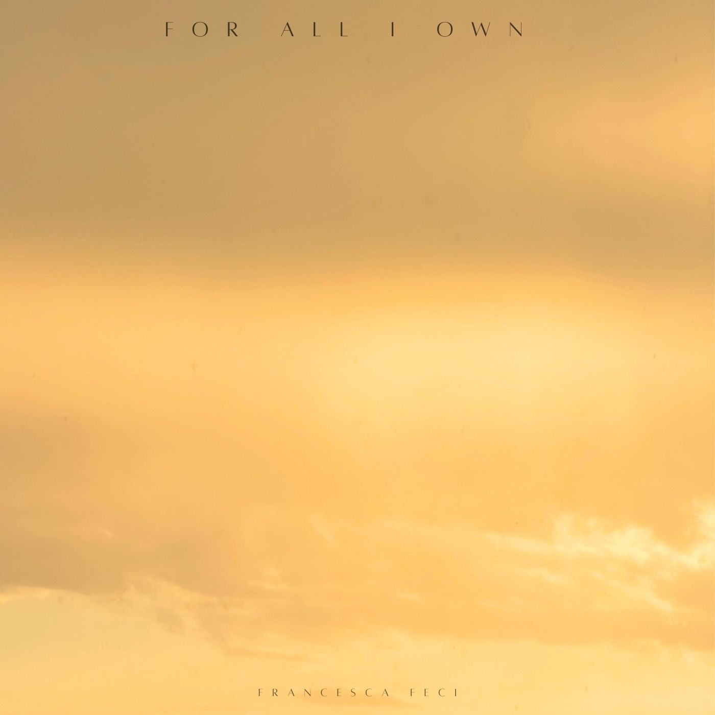 “For All I Own”, il nuovo singolo di Francesca Feci: un pezzo che sa far emozionare l’ascoltatore.