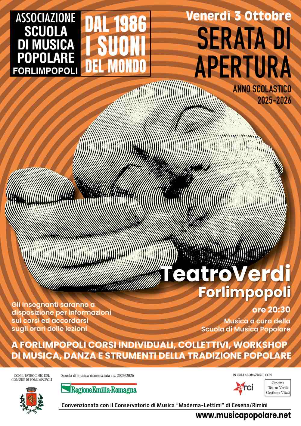 I nuovi appuntamenti della Scuola di Musica Popolare di Forlimpopoli