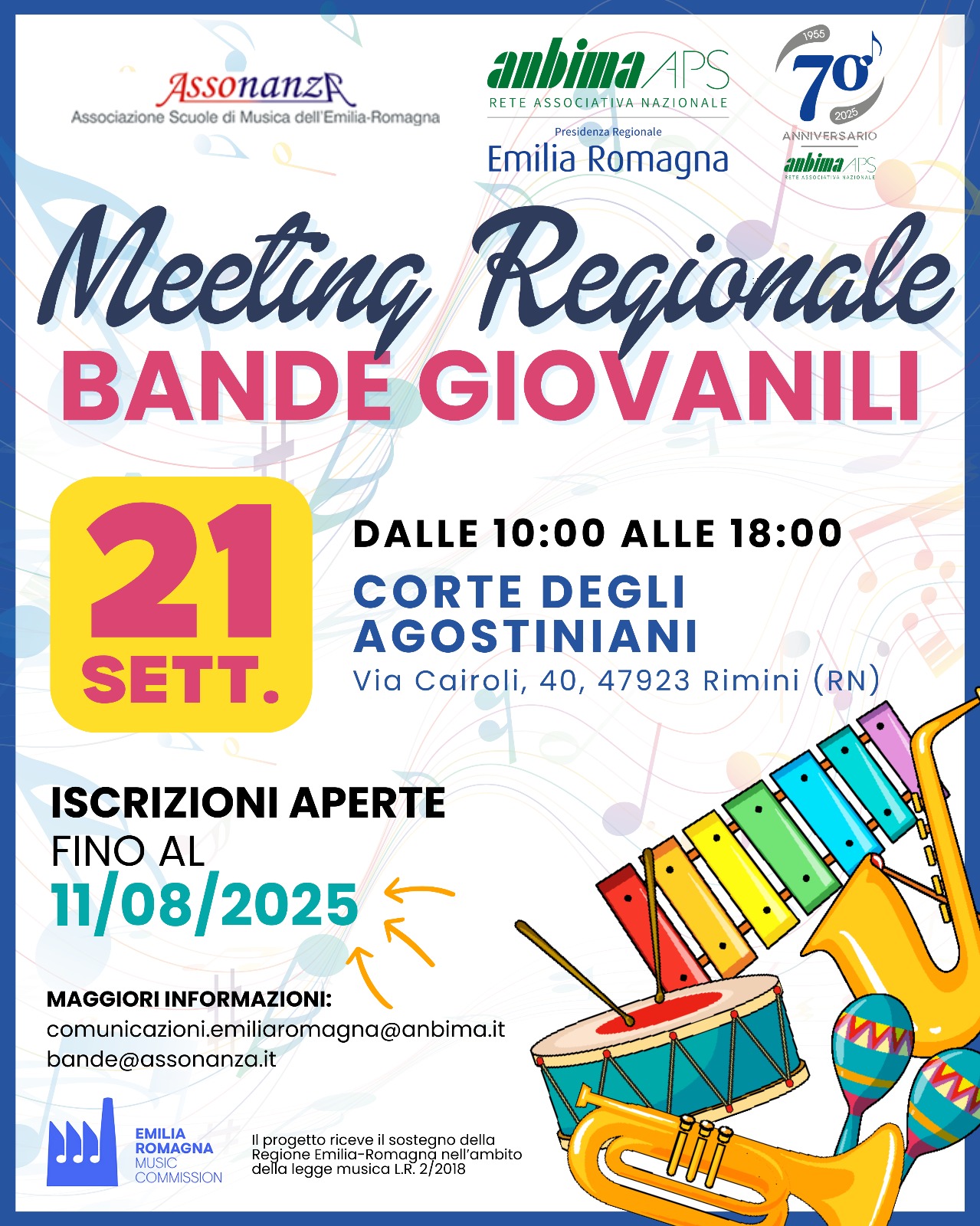 Rimini, Meeting Regionale delle Bande Giovanili