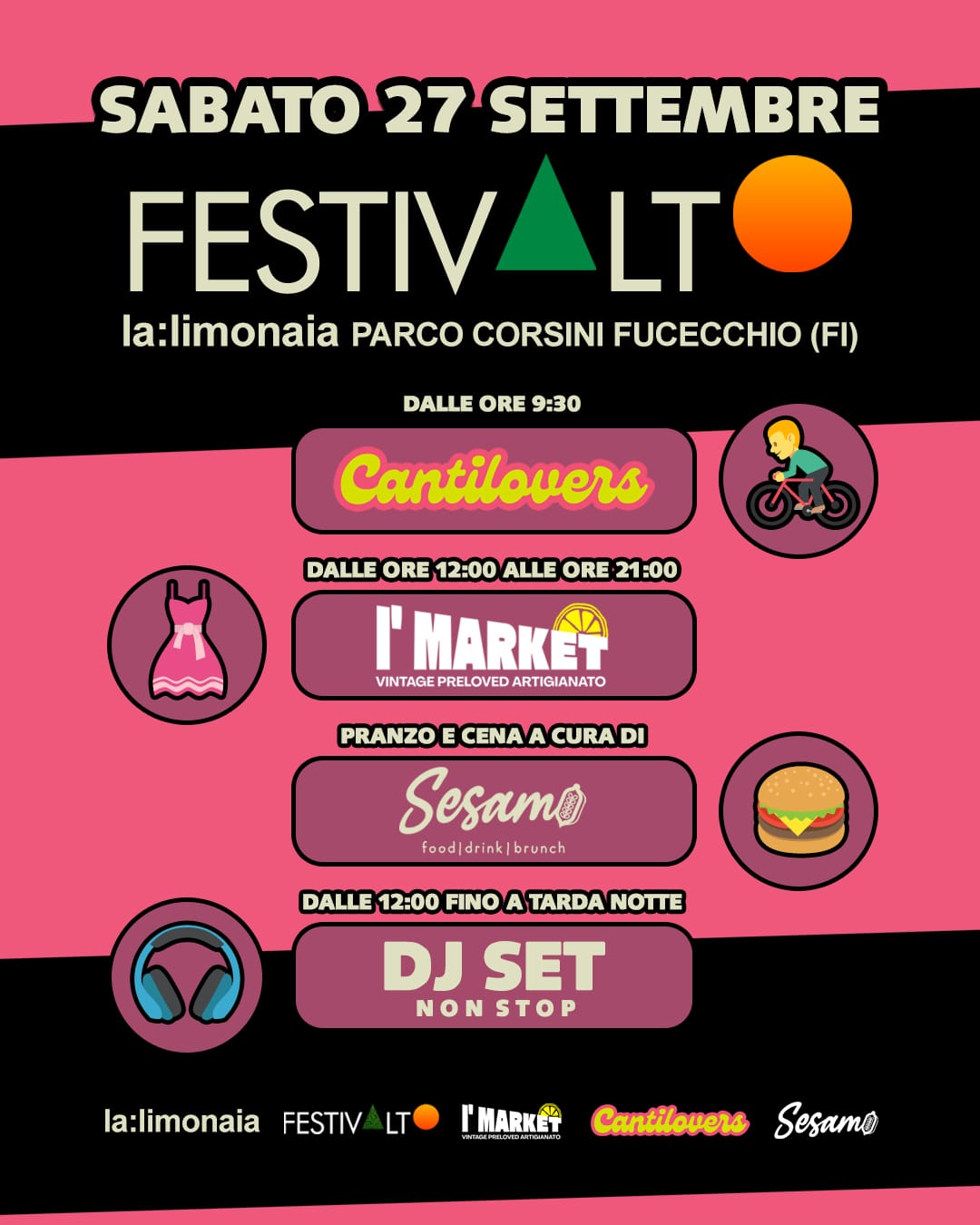 Festivalto, a La Limonaia Club di Fucecchio (FI), sabato 27 settembre
