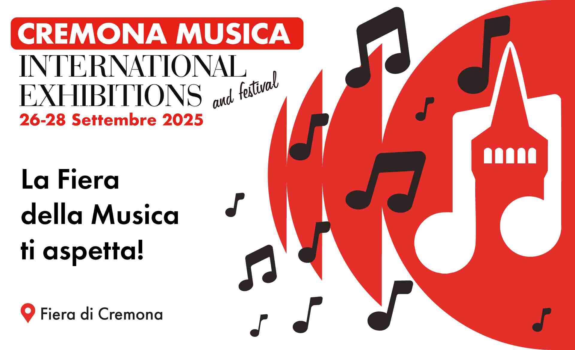 TUTTO PRONTO PER CREMONA MUSICA 2025! DAL 26 AL 28 SETTEMBRE ALLA FIERA DI CREMONA