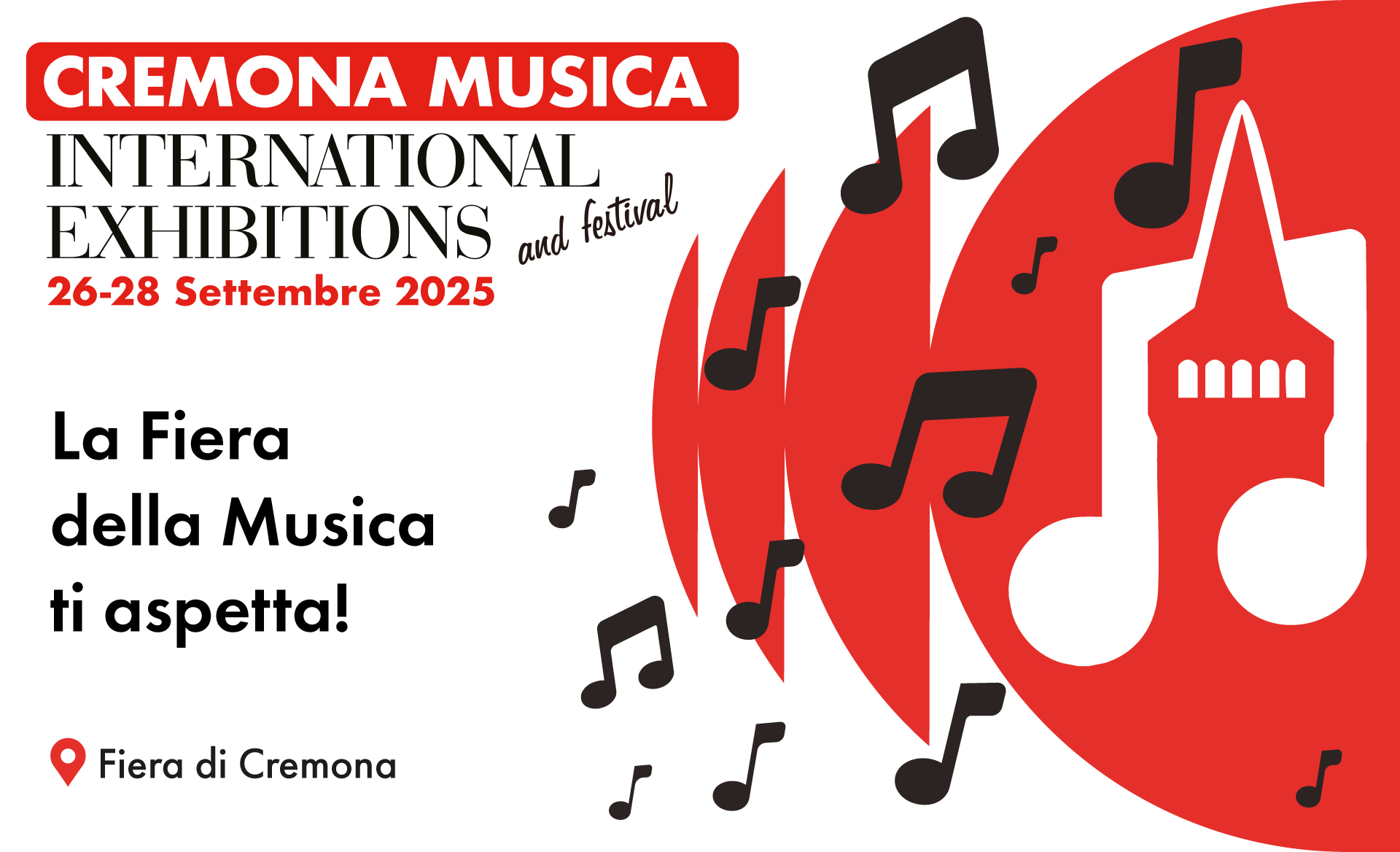 TUTTO PRONTO PER CREMONA MUSICA 2025! DAL 26 AL 28 SETTEMBRE ALLA FIERA DI CREMONA