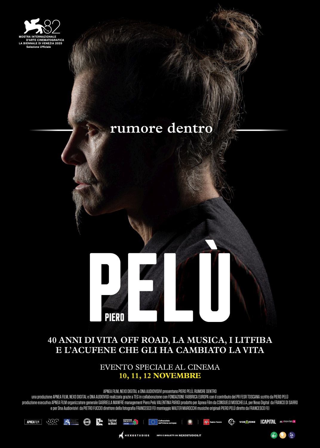 “PIERO PELÙ. RUMORE DENTRO”, un film di Francesco Fei: anteprima il 5 novembre al Festival dei Popoli a Firenze, saluti in sala il 6 novembre a Milano e il 7 novembre a Roma. Online trailer e prevendite, in sala il 10, l’11e il 12 novembre (Nexo Studio)