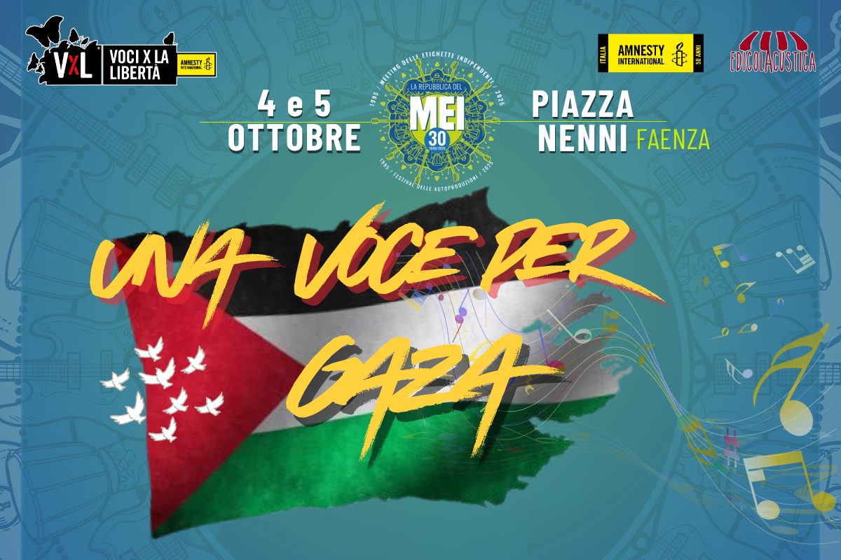 Una Voce Per Gaza: la musica indipendente chiede lo stop al genocidio nella Striscia di Gaza.