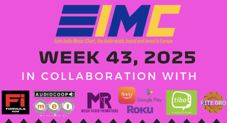 Torna anche questa settimana l’Euro Indie Music Chart! In testa Tony Riggi feat. Progetto Genoma