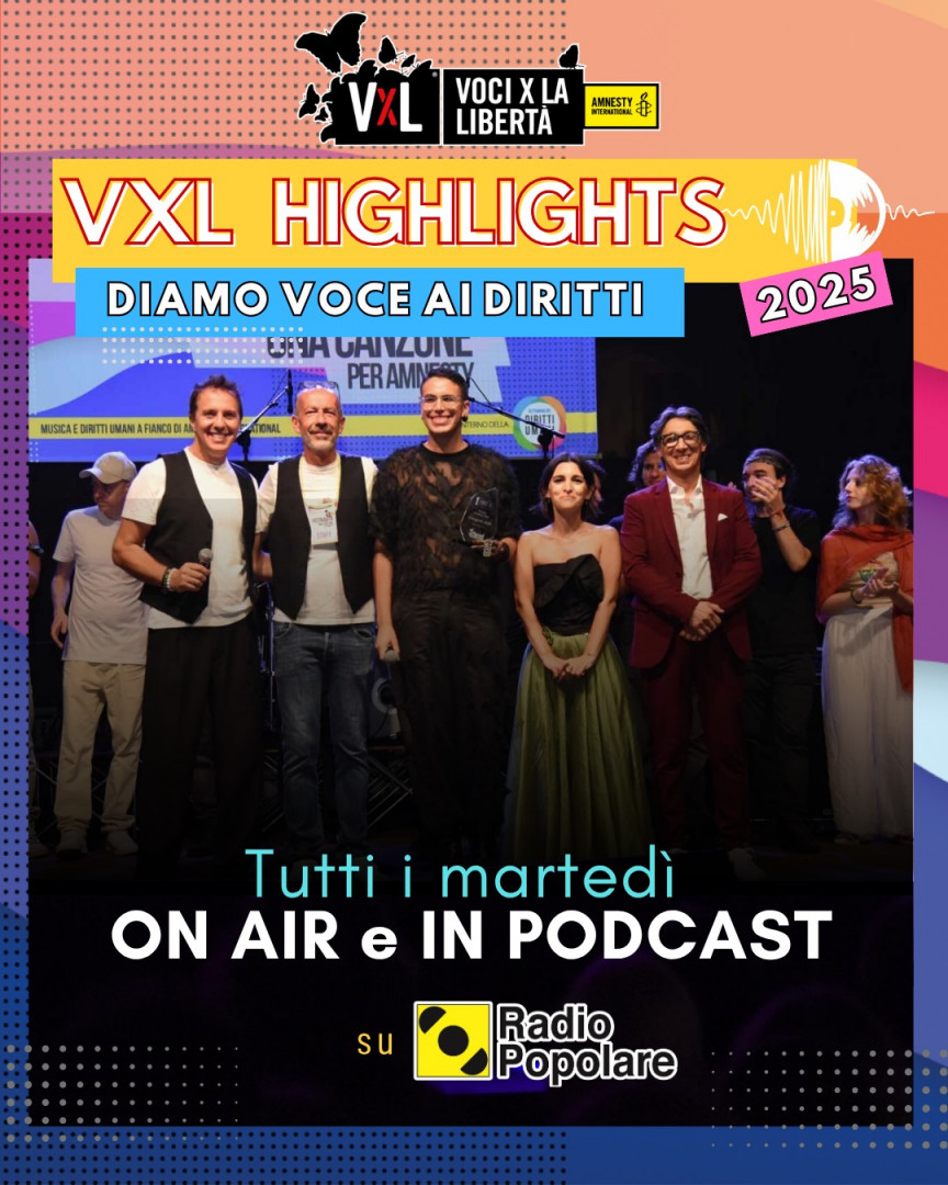 La musica di “Voci per la libertà” 2025 in radio e in podcast
