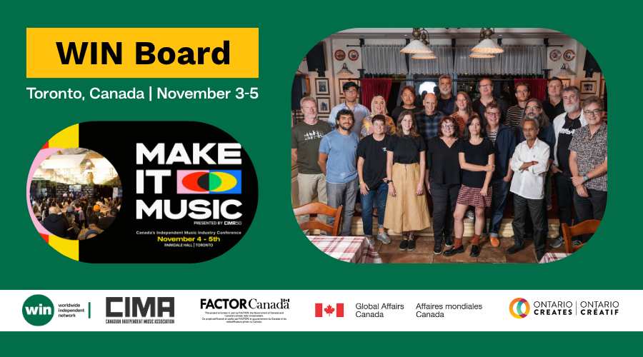 Il WIN Board festeggerà il 50° anniversario del CIMA al Make It Music di Toronto