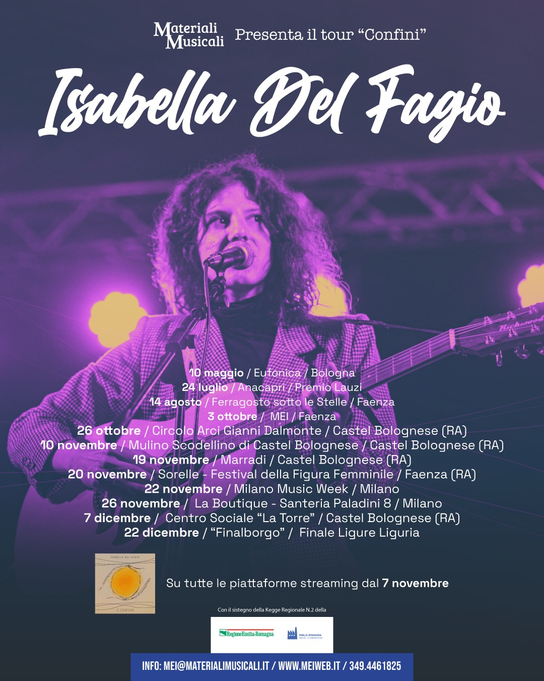 Isabella Del Fagio presenta il tour “Confini” — dal MEI alla Milano Music Week, un viaggio tra musica, identità e territori