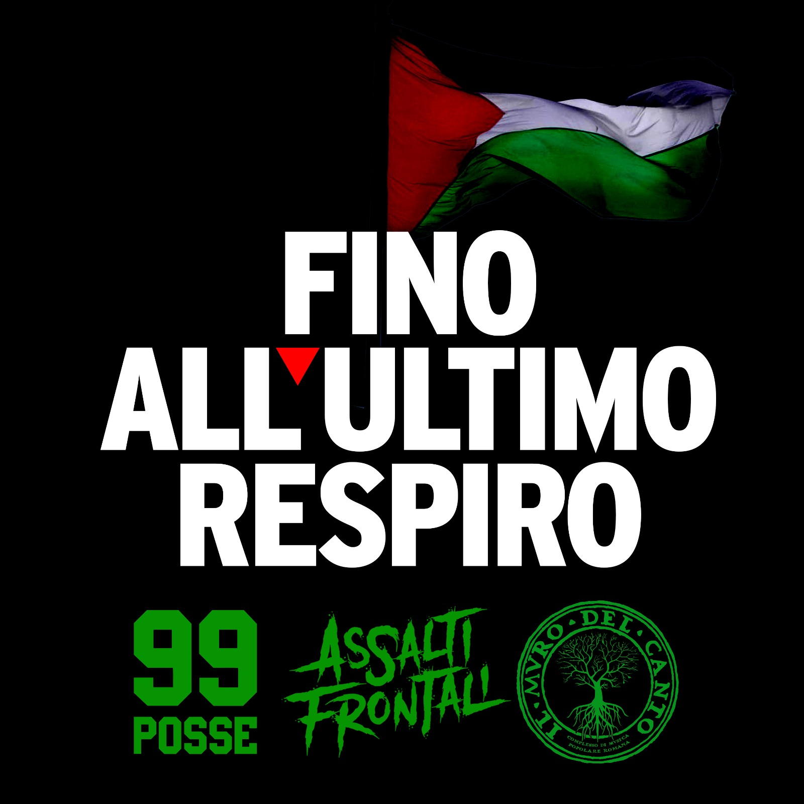 ASSALTI FRONTALI, IL MURO DEL CANTO, 99 POSSE uniti per Gaza e la Palestina libera: esce oggi su YouTube il videoclip di “FINO ALL’ULTIMO RESPIRO”