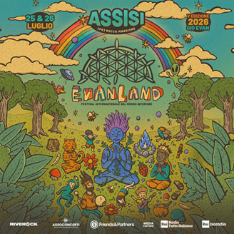 Il 25 e 26 luglio ad Assisi (Perugia) si terrà la 5a edizione di EVANLAND, il festival del mondo interiore ideato da GIO EVAN! Sono disponibili i biglietti. 