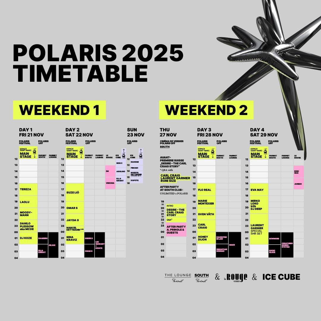 Al via domani la decima edizione di Polaris Festival a Verbier (Svizzera, Canton Vallese)