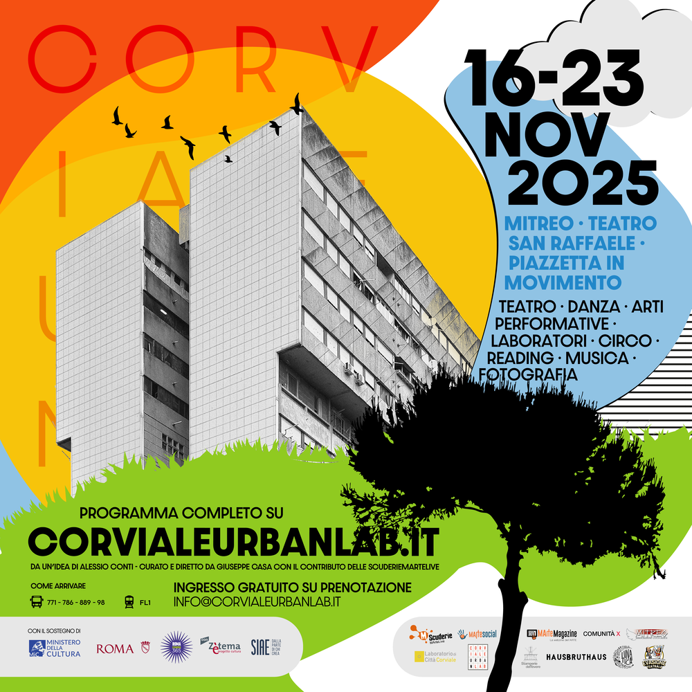 Corviale Urban LAB Dal 16 al 23 novembre torna il primo festival di sperimentazione artistica in periferia