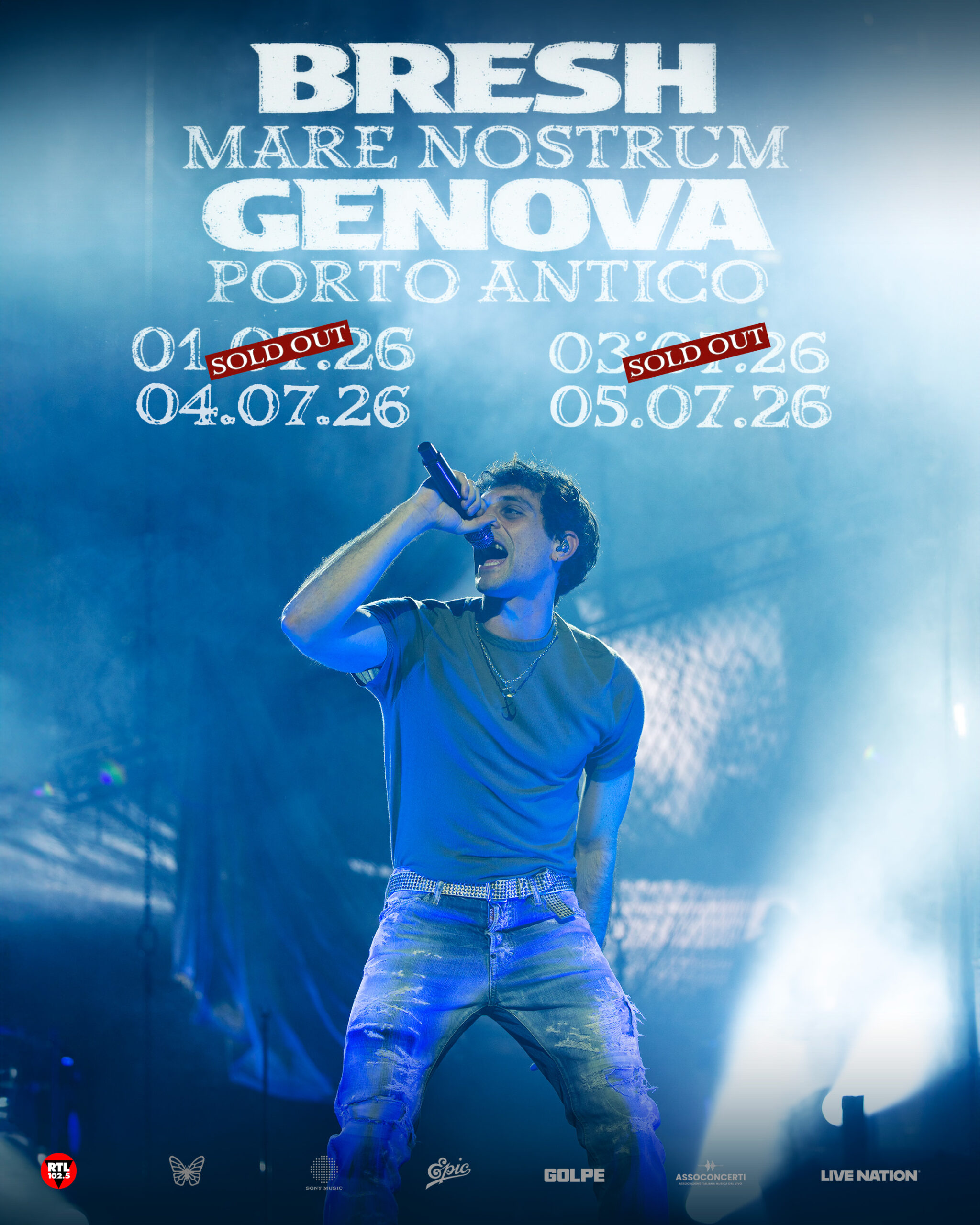 BRESH: aggiunge una quarta data di MARE NOSTRUM a GENOVA, domenica 5 luglio