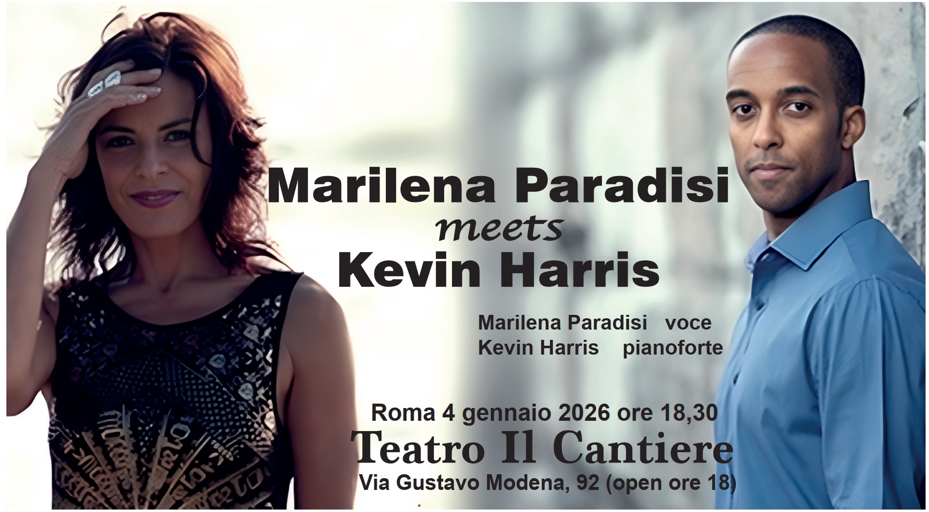 Due giganti del jazz a Roma: KEVIN HARRIS incontra MARILENA PARADISI!